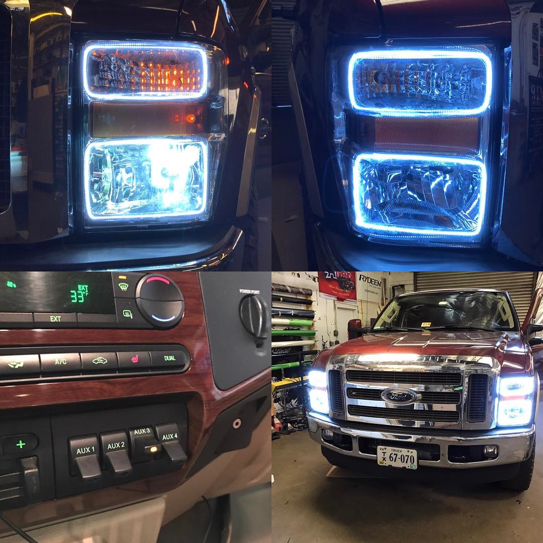7189-330 - 2008-2010 Ford F250/350 LED HL - Chrome